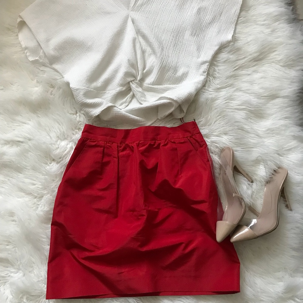 Prada red pocket mini dress